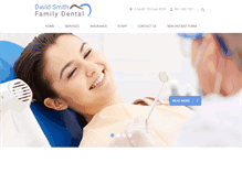 Tablet Screenshot of davidsmithfamilydental.com